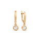 Red Gold Earrings 102029956 with pheanite