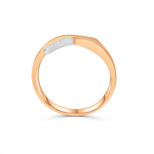 Gold ring 585 with diamonds 