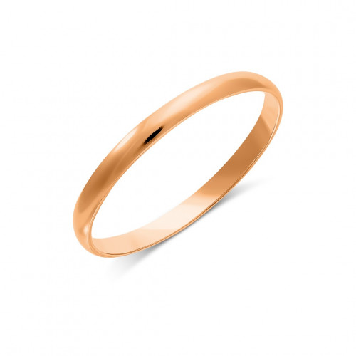 Gold wedding ring 2 mm 585