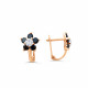 Red Gold Earrings ZAU7WB with pheanite