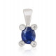 Gold pendant 585 with diamonds and sapphire