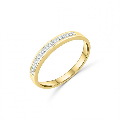 Gold ring 750 with diamonds