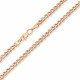 14 K Red Gold chain Nonna_4 with rhodium plating