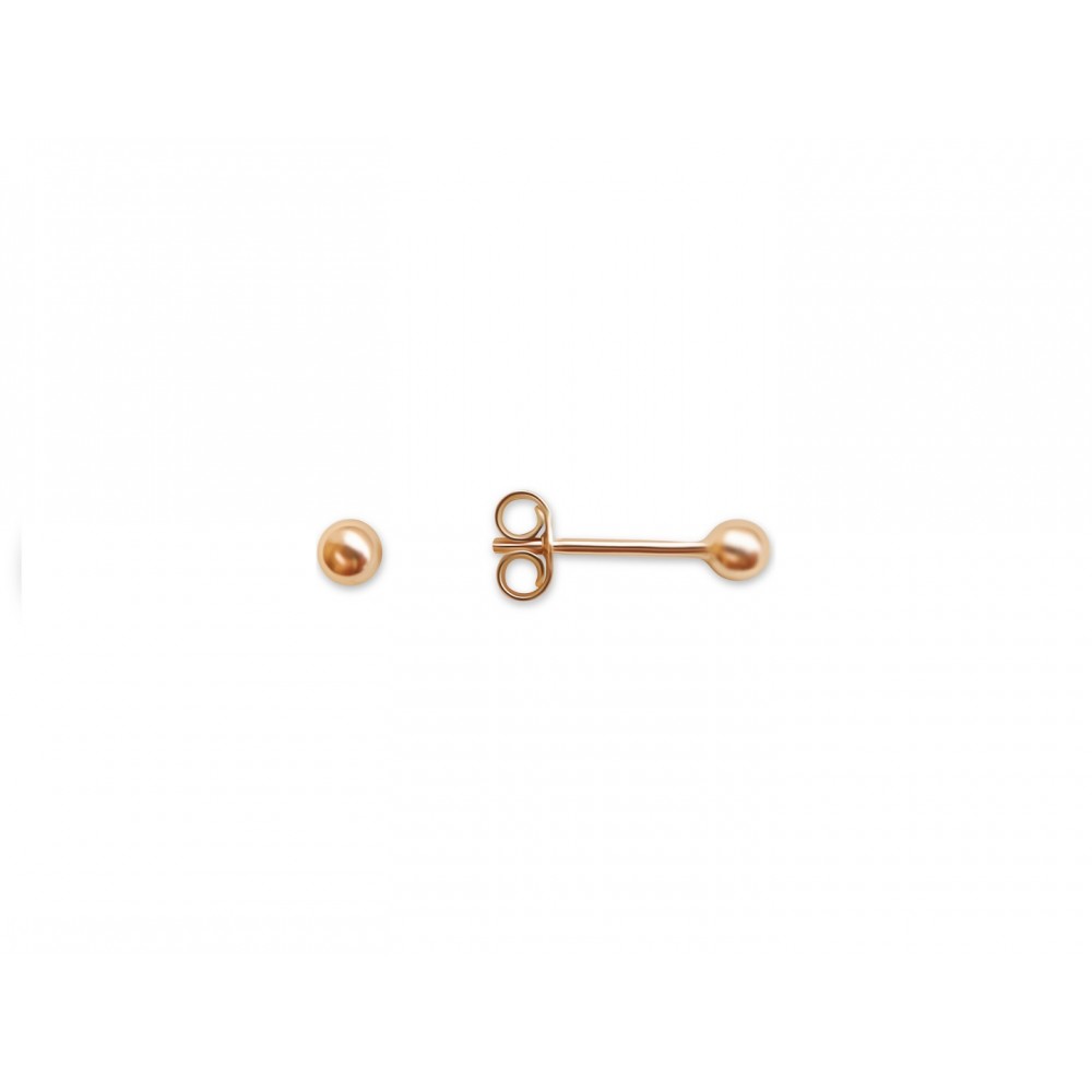 Red Gold  stud earrings ZAU0069