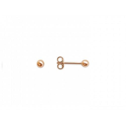 14K Red Gold  stud earrings ZAU0069