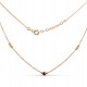 Gold necklace with onyx 585