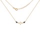 14 K Red Gold necklace  with onix ZKAK0025