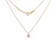 Gold necklace with cubic zirconia 585