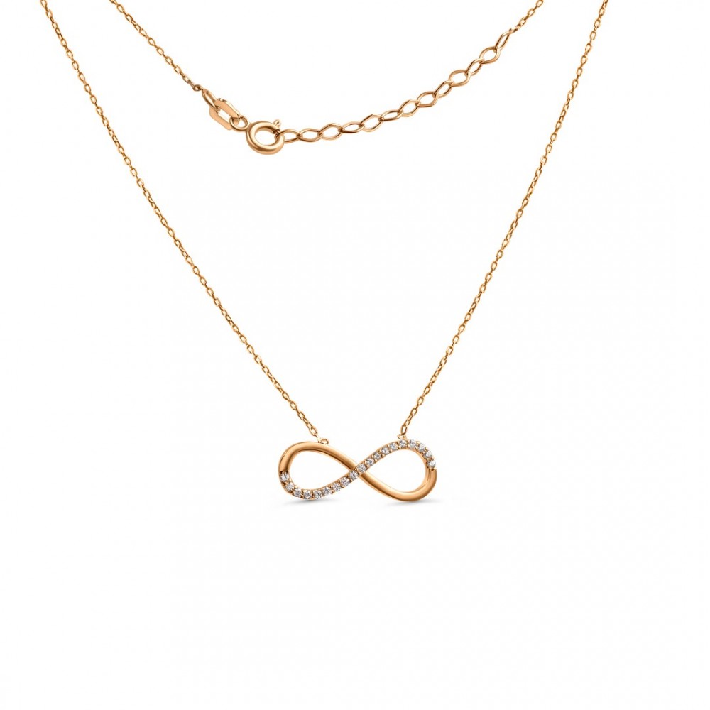 Gold necklace INFINITY 585