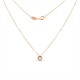 Gold necklace with cubic zirconia 585