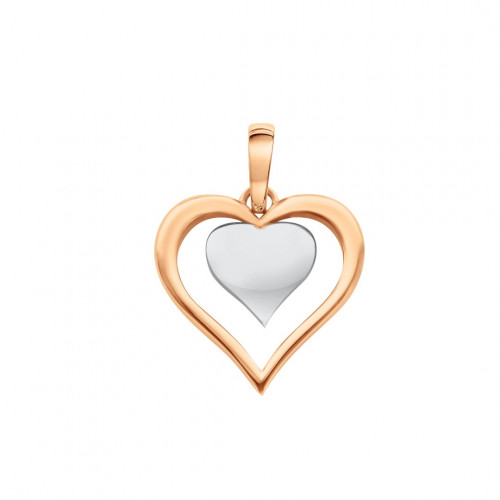 Gold pendant HEART 585