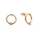 14 K Red Gold stud earrings ZAU0140 with pheanite
