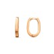Золотые серьги-кольца ZAU0149 из красного золота 585 пробы