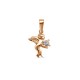14 k Red gold pendant ANGEL ZKU0031 with pheanite