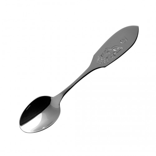 Silver coffee spoon with zodiac sign Capricorn