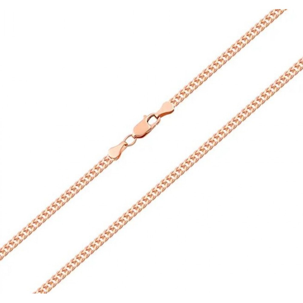 14 K Red gold chain Romb_3
