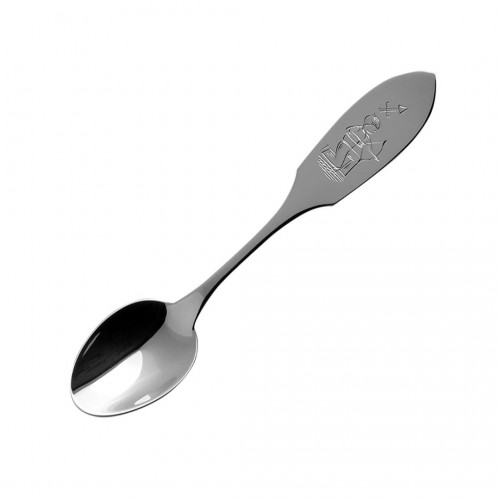 Silver coffee spoon with zodiac sign Sagittarius