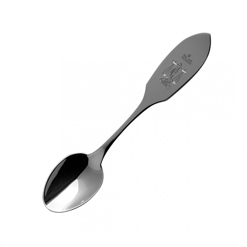 Silver coffee spoon with zodiac sign Libra